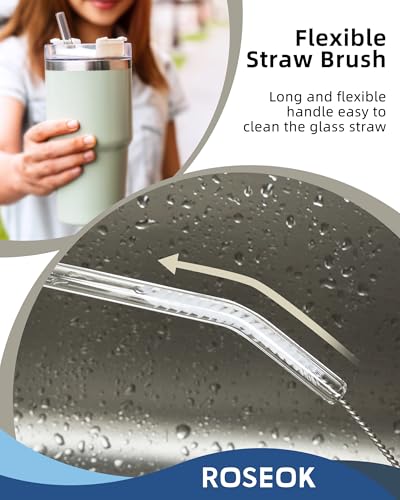2 in 1 Bottle Brush with Straw Cleaner Brush (Black / 1pcs)