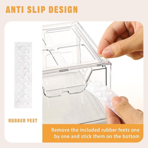 6 Pack Stackable Storage Drawers