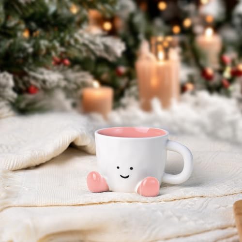 Cute Coffee Mug for Women (Pink)