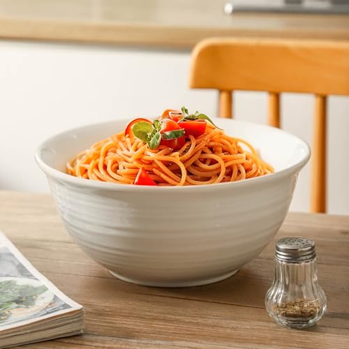 Serving Bowls Set of 2 (White / 84 Ounce)