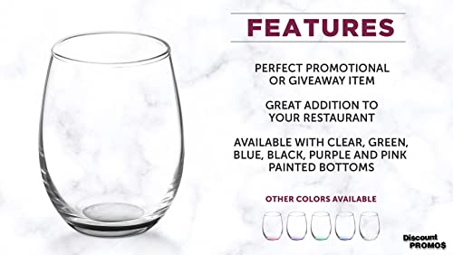 Stemless Wine Glasses by ARC 5.5 oz. Set of 12 (12 Count)