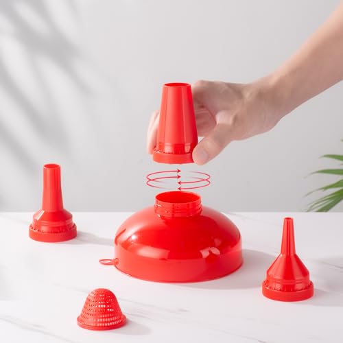 Wide Mouth Versatile Funnel for Kitchen Use for Filling Bottles