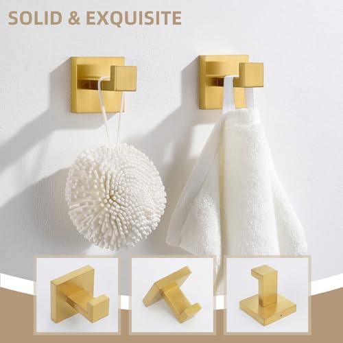 Bathroom Towel Hook Brushed Dark Gold (2 Pack / Brushed Dark Gold)
