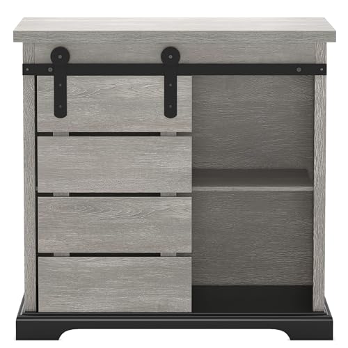 Sideboard Coffee Bar Cabinet (White)