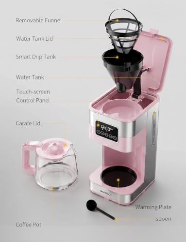 10 Cup Programmable Coffee Maker (Pink)