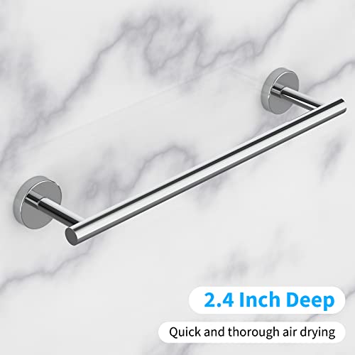2 Pieces Polished Chrome Bathroom Towel Bar (Polished Chrome / 24inch)