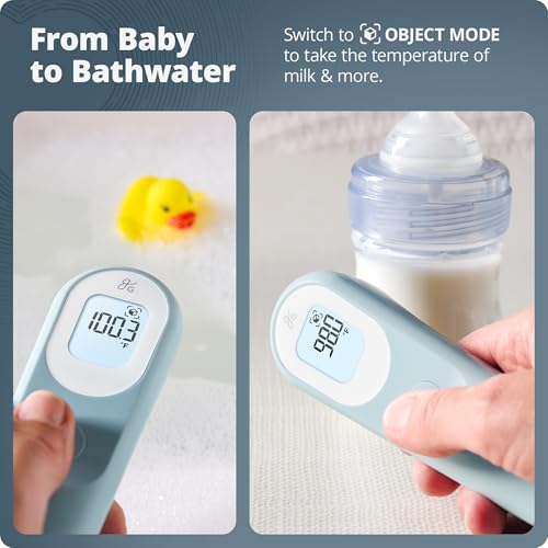 No Touch Infrared Digital Thermometer for Adults (Powder Blue)