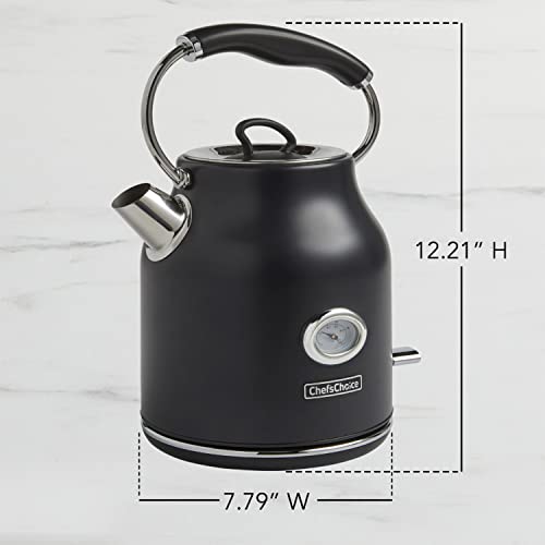Chef'sChoice Electric Kettle Gourmezza Stainless Steel 1500 Watts with Auto