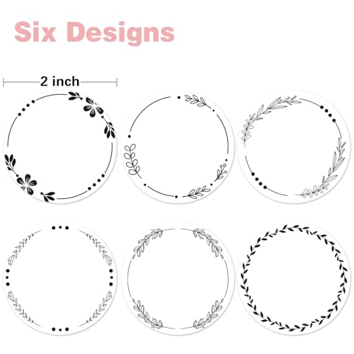 500pcs 2" Canning Labels (White / 2 inches)