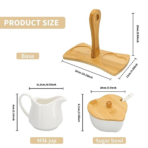 Creamer and Sugar with Carry Tray Set