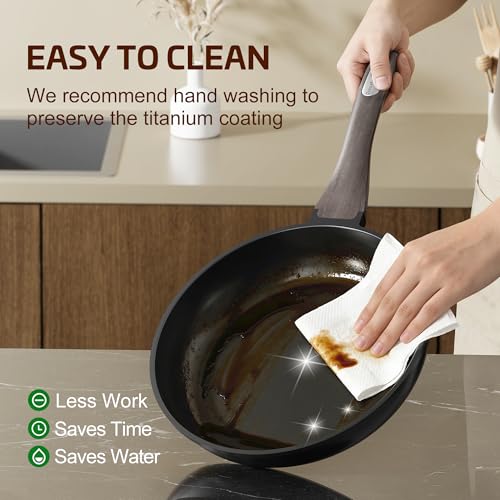 Nonstick Cookware Set (Titanium / 5Pcs)