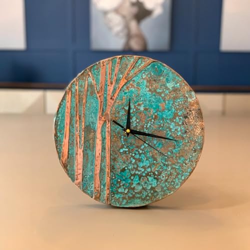 Handmade Copper Wall Clock Artisan Touch in Every Piece (Tree of Time / 11)