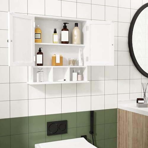 Bathroom Cabinet Wall Mounted 2 (White / 1 pack)