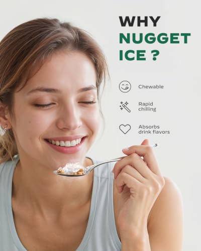 Nugget Ice Maker Countertop (Dark / 33 lbs)