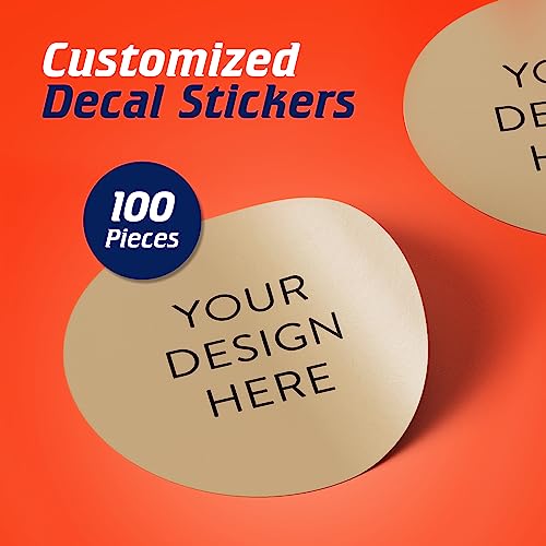 Custom Vinyl Stickers Your Image (100 Count)