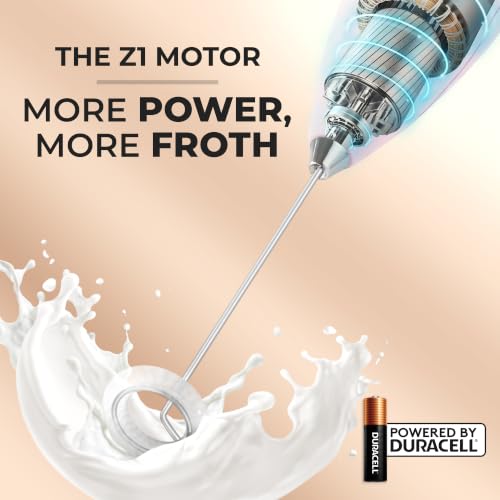 Zulay Powerful Milk Frother for Coffee with Upgraded Titanium Motor (Pure Sun / OG Frother)