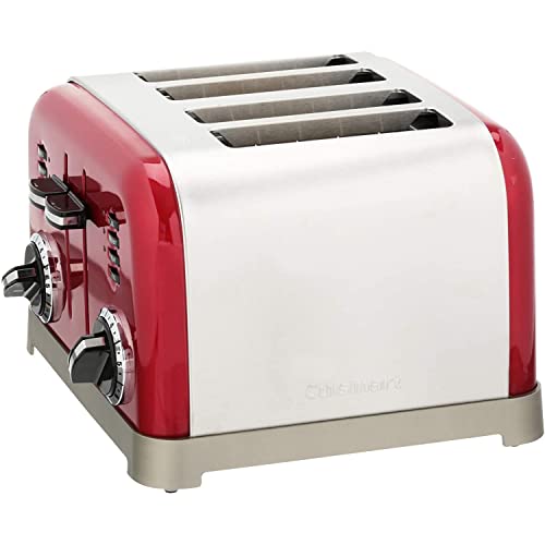 4 Slice Metal Classic Toaster (Metallic Red)