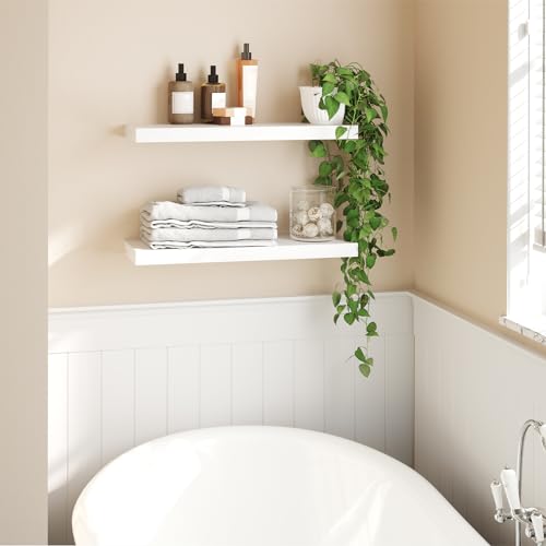 Floating Shelves for Wall (White / 23.6 Inches)