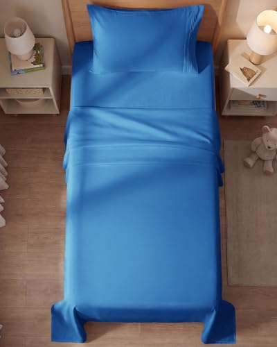 Twin Size 3 Piece Sheet Set (19 - Royal Blue / Twin)