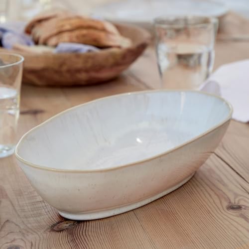 Ceramic 12.25" x 6.75" Oval Baker (Eivissa Sand Beige / 12" Oval Baker)