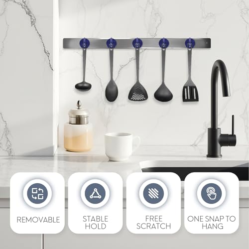 Magnetic Hooks Large Opening (Navyblue / 80lb Magnetic Hooks)
