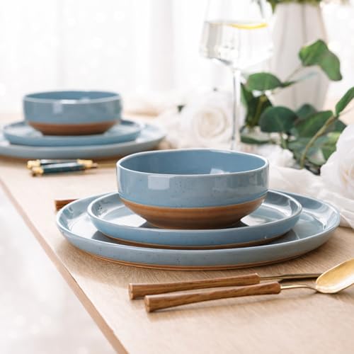 Dinnerware Sets for 8 (Stone Blue / Service For 8(24Pcs))