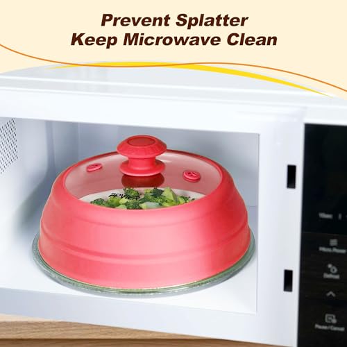 Microwave Splatter Cover (Red / 10.8inch)