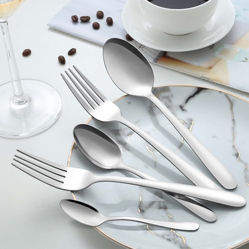 36Pcs Coffee Spoons (36 Pcs 4.7'' Silver Coffee Spoons)