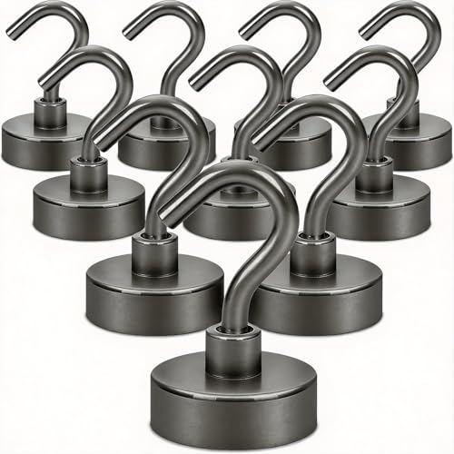 Magnetic Hooks (Gunmetal / 0.83 inches)