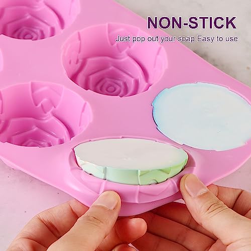 Rose Silicone Molds (Pink+Purple - Rose)