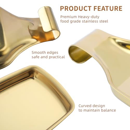 Stainless Steel Utensil Tray Spoon Rest Holder for Stove Top