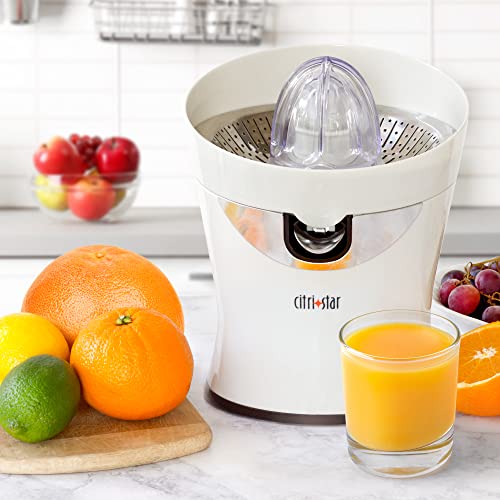 CitriStar CS 1000 Electric Citrus Juicer with Stainless Steel Strainer and Spout