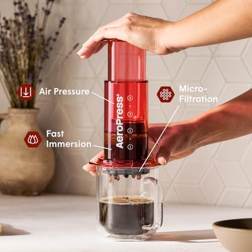 Clear Red Coffee Press (Red / Standard)