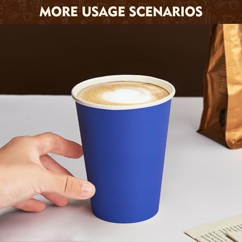 16 oz Coffee Cups with Lids (Blue / 16 oz)