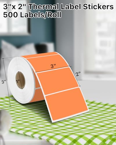 3" x 2" Thermal Labels (3"x2" / Orange)