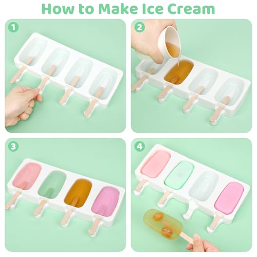 Popsicle Molds Set of 3 (White / Extra-large)