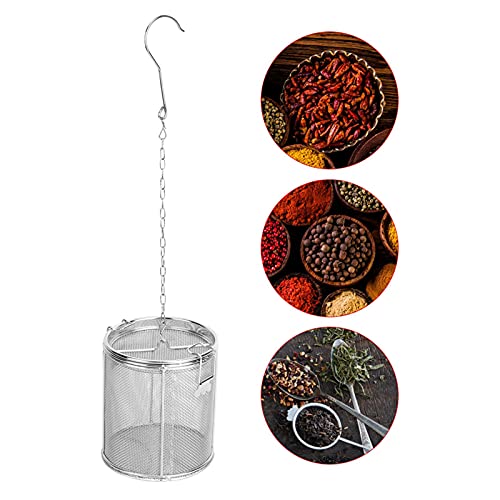 Stainless Steel Tea Ball Strainer and Filter with Hook