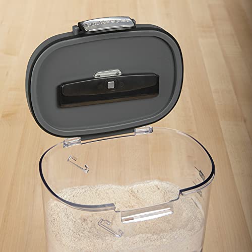 International ProKeeper+ Clear Plastic Airtight Food Baker's Kitchen Storage Organization Container Canister Set with Magnetic Accessories (2- Piece Set)