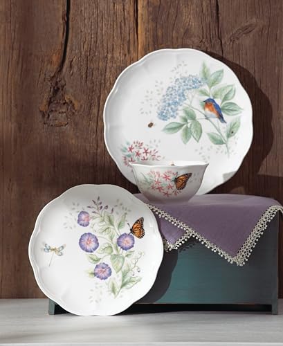 Butterfly Meadow Flutter Porcelain 12 (12-Piece Dinnerware Set)