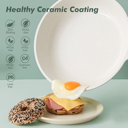 Nonstick Ceramic Frying Pan 11 (11 Inch / Mint Green)