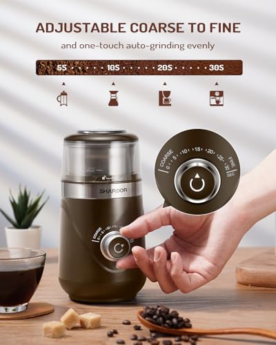 Electric Super Silent Blade Coffee Grinder (Coffee / 1 Bowl)