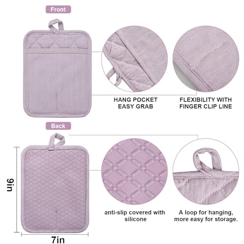 Pot Holders Yarn (Potholders / Purple Pot Holders)