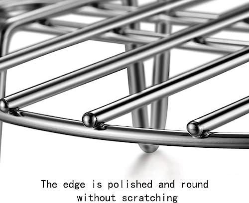 4.9" Round Cooking Rack Versatile Stainless Steel Grid Grill Steamer Rack