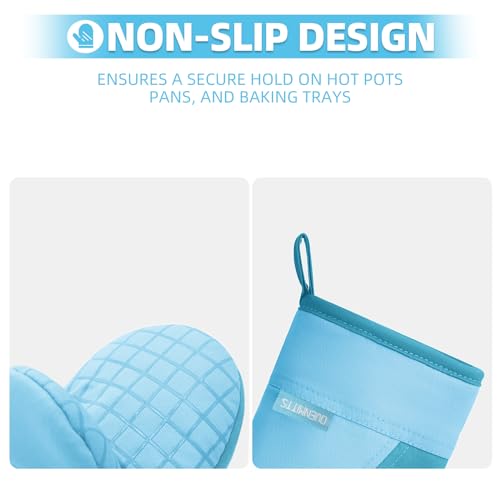 Mini Oven Mitts (Blue)