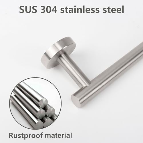 Hand Towel Holder (Brushed Nickel / 9 In-Round)