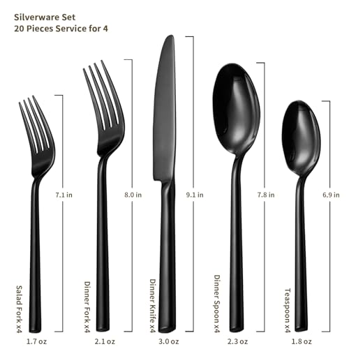 Potter Black 20 (Black / 20 pieces for 4)