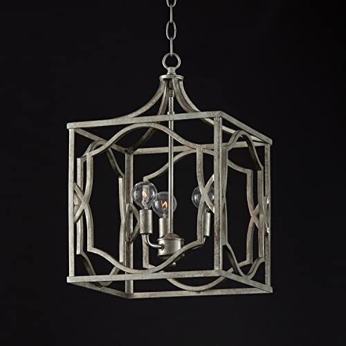 Capital Lighting 9481AS Blakely Lantern Foyer Pendant (Antique Silver)