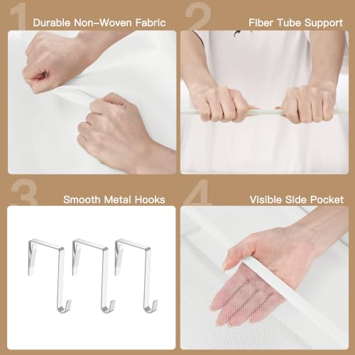 Shoe Storage Over the Door Shoe Organizer (White / 1 Pack)