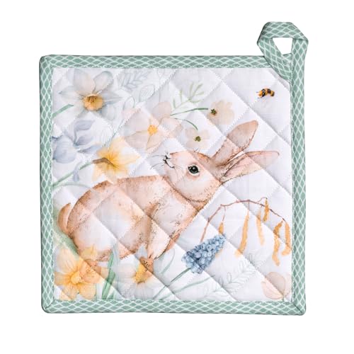 Pot Holders 100% Cotton Potholders (076 - Easter Dew / 8" x 8" (Pot Holder Pack of 1))
