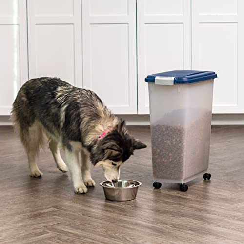 Dog Food Storage Container (38 lbs / Navy)